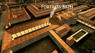 Animation of ancient Roman Fort in Caerleon Wales [upl. by Elwira]