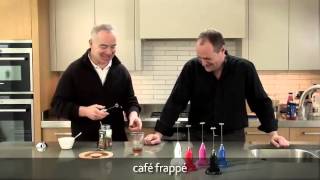 How to make a frappé coffee using an aerolatte milk frother [upl. by Onitnevuj]