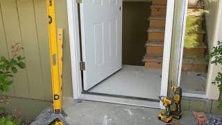 Jeld Wen Front Door Installation  Really crappy products and craftsmanship PART 1 [upl. by Adliw]