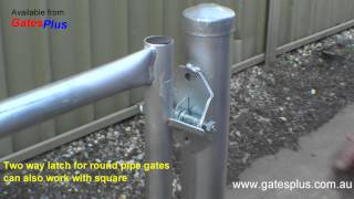 Gate Latch 2 way for round pipe and square [upl. by Cid]