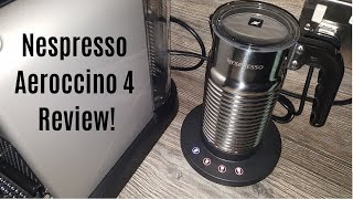 Nespresso Aeroccino 4 Milk Frother Review  Worth upgrading from the Aeroccino 3 [upl. by Adliw]