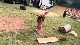 A fabulous range of wooden sculpture at Caerleon festival 2024 [upl. by Kinch988]