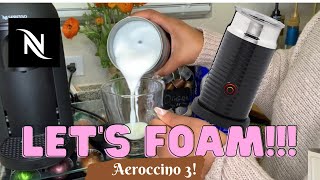 How To Foam Milk With Aeroccino 3 Make Coffee With Foam Tips amp Tricks  Easy Foamed Latte Recipe [upl. by Hazeghi]