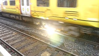 Merseyrail 507 009 making arcs at Birkdale station [upl. by Fernandes]