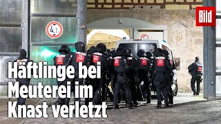 Gefängnismeuterei Polizei stürmt Knast in Thüringen  JVA Untermaßfeld [upl. by Gintz]